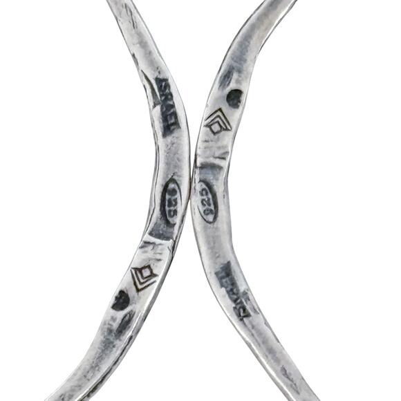 Estate Silpada Sterling Silver 925 "Lasso" Dangle Earrings W1551 - Picture 5 of 7